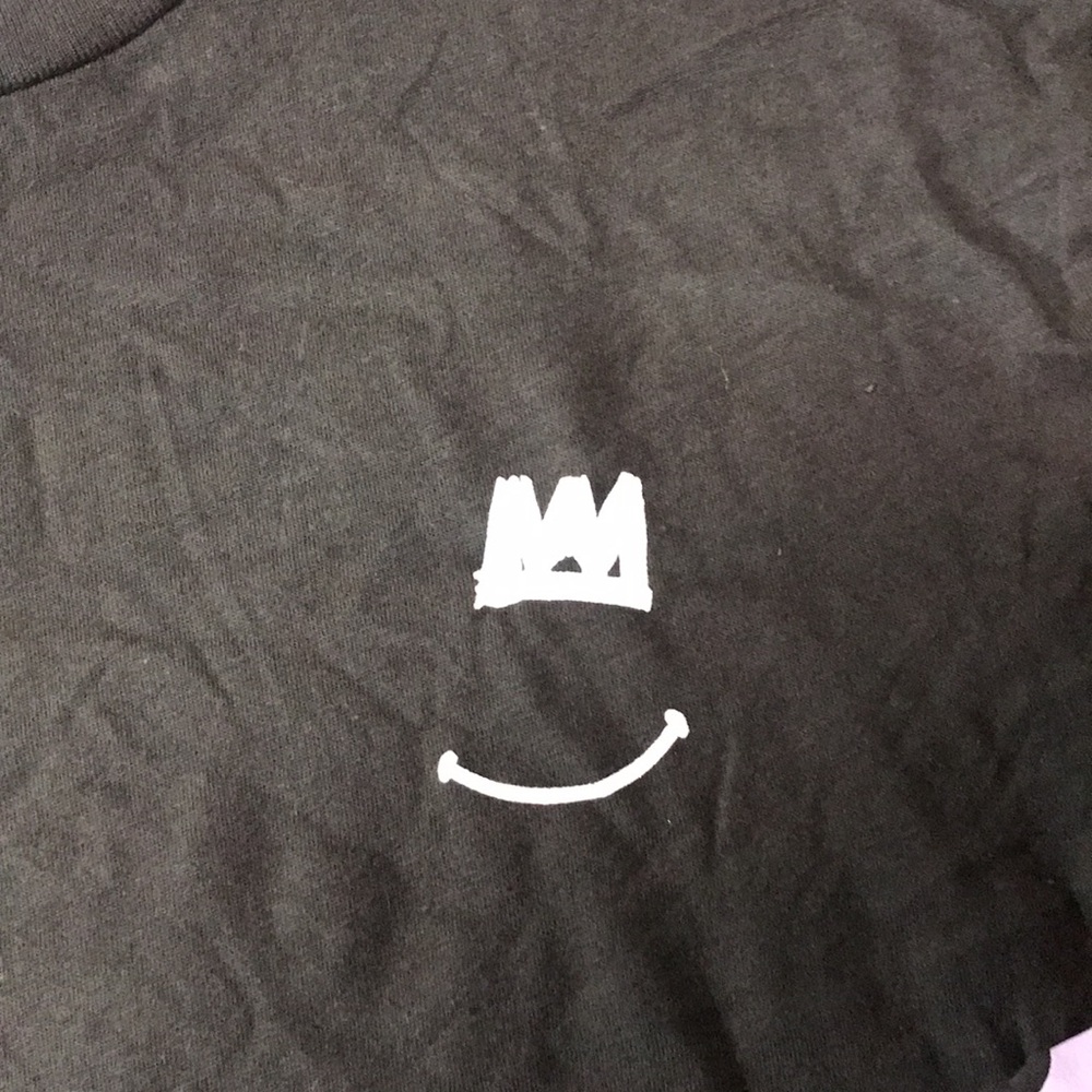Target Black Gray Long Sleeve Unisex Graphic Tee Shirt Size XS | NWT - Picture 3 of 5